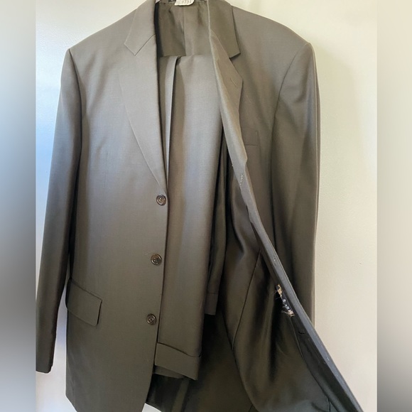 Men Formal Blazer Coat + Pant Set Party Wedding Business Suit Tuxedo L - Picture 3 of 4